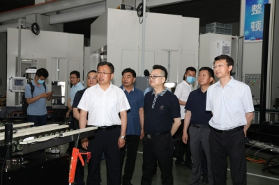 2021年6月10日寧夏回族自治區(qū)銀川市委副書記、市長趙旭輝一行天通考察指導(dǎo)